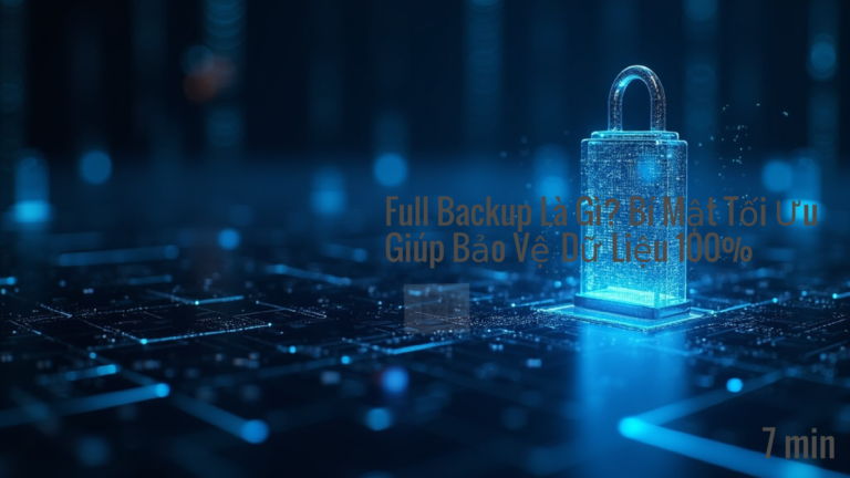 Full Backup Là Gì? Bí Mật Tối Ưu Giúp Bảo Vệ Dữ Liệu 100%